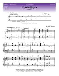 Marche Royale Handbell sheet music cover Thumbnail